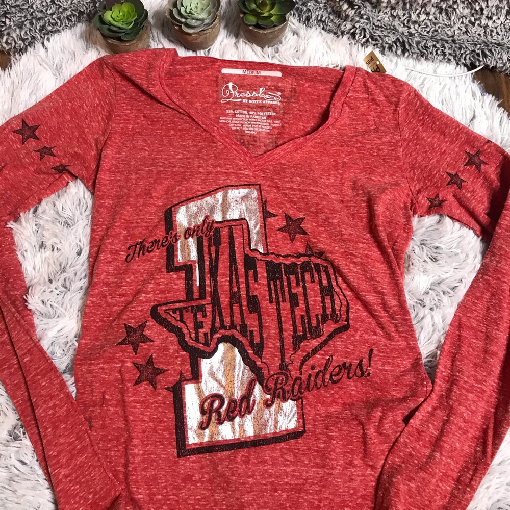 Medium long sleeve Texas Tech t shirt